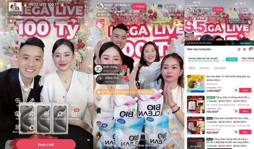 Một phiên livestream bán hàng trăm tỷ trên TikTok Phải nộp thuế bao