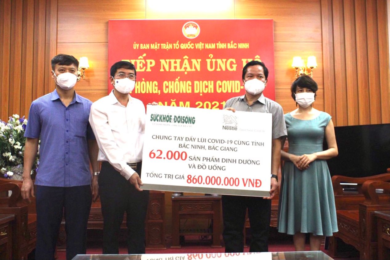 Cong Ty Nestle Viet Nam Trao Tang 62.000 San Pham Dinh Duong Tri Gia 860 Trieu Dong Chung Tay Cung Bac Ninh Chong Dich 1 2