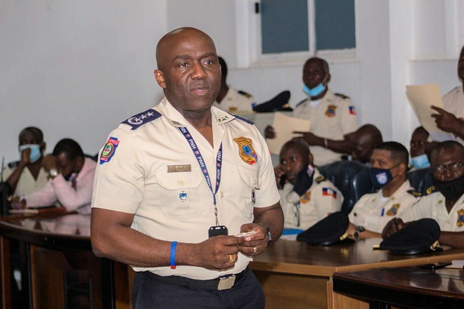 Leon Charles Of Pnh Talking To Room Full Of Masked Policemen 1