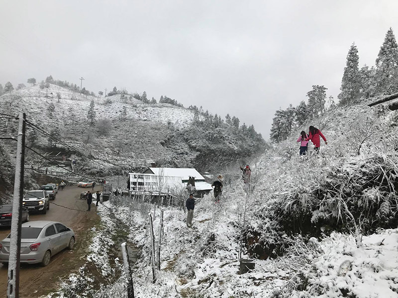 Khach Mien Nam Choang Ngop Voi Tuyet Sapa 5