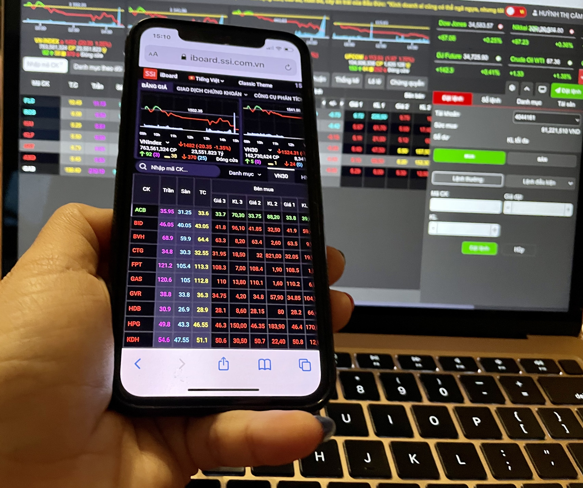 Ngay Thu Hai Den Toi Voi 443 Ma Giam Khien Vn Index Mat Hon 68 Diem Xuong Moc 1 310 1