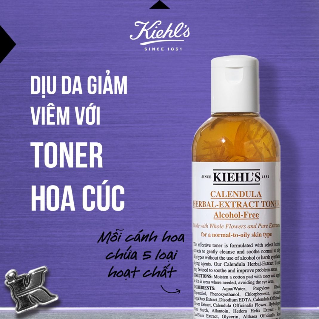 Kiehls Toner Hoa Cúc Calendula Herbal Extract Alcohol Free 3 1