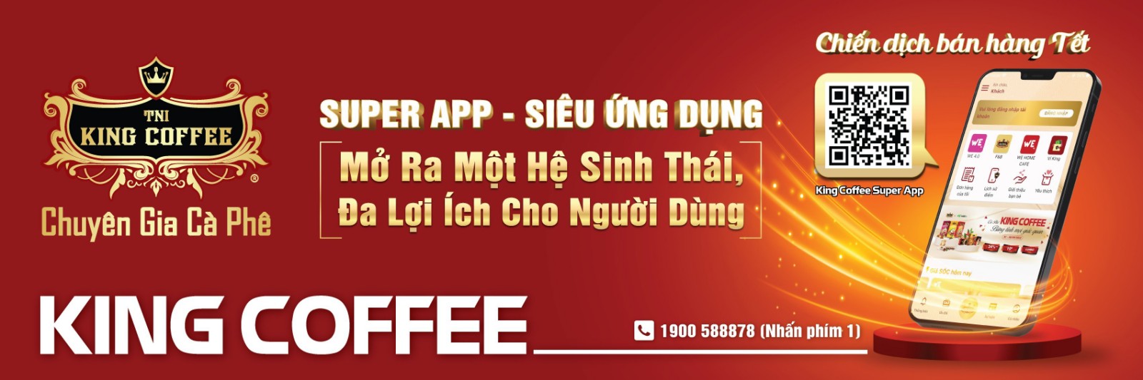 King Coffee Super App Banner