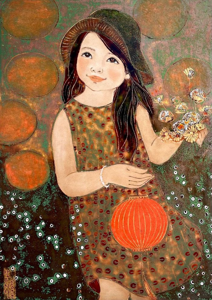 Đoàn Thị Thúy Hạnh Rong Chơi Sơn Mài 50x70cm 2022