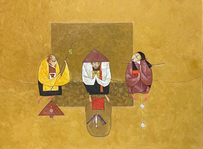 Lê Văn Minh Sợi Chỉ Sơn Dầu 90x120cm 2022