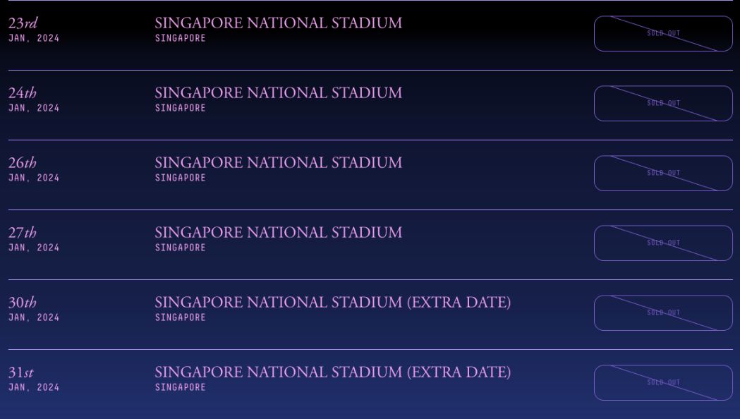 Cac Show Dien Cua Coldplay Tai Singapore Deu Da Chay Ve Nguon Https Www.coldplay.com Tour 1