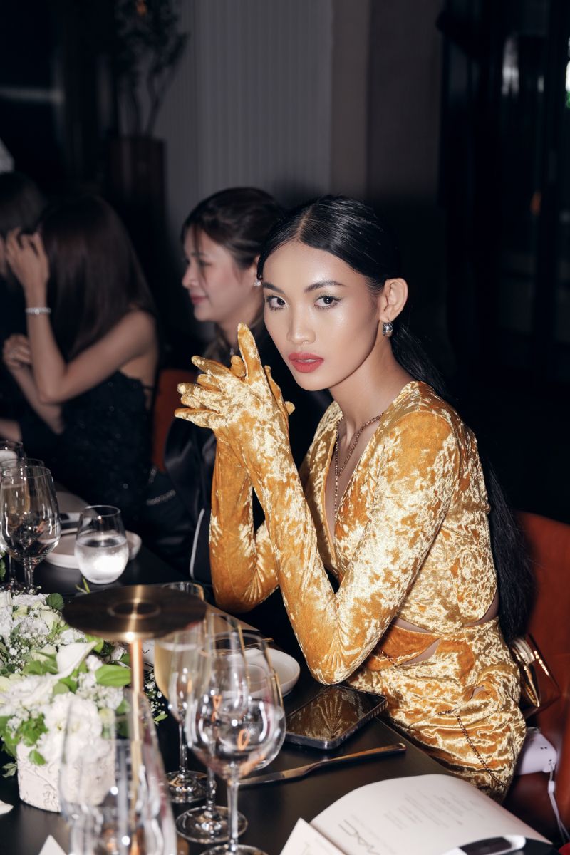 4. Diem Nhan O Phan Tay Ao Noi Lien Gang Tay Tren Chat Lieu Nhung Tao Su Kieu Sa Phu Hop Voi Buoi Tiec