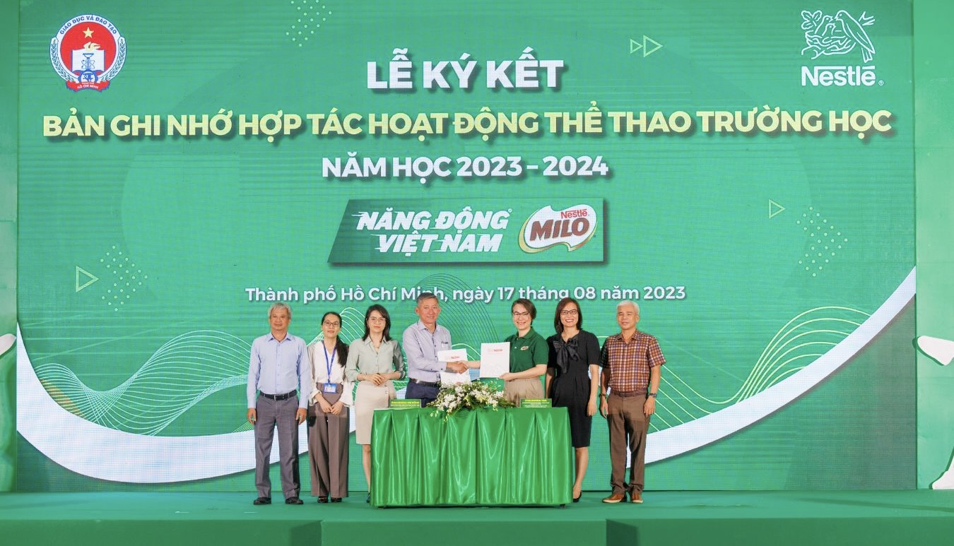 Hinh Anh Bat Buoc Co Trong Bai Cong Ty Nestle Viet Nam Nhan Hang Nestle Milo Va So Giao Duc Va Dao Tao Tp.hcm Ky Ket Thoa Thuan Hop Tac Cho Nam Hoc 2023 – 2024 2 1