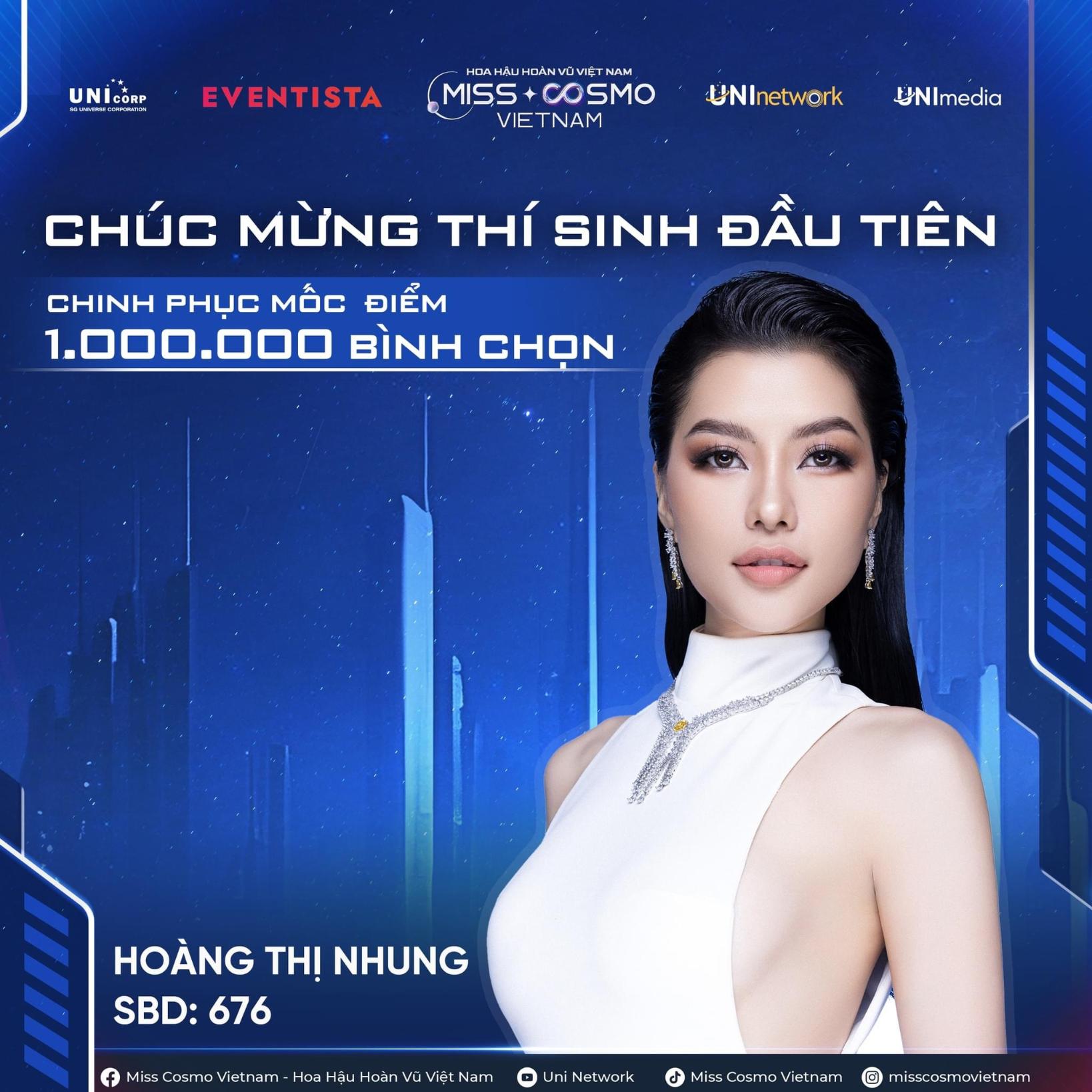 IMG 8694 Hoàng Nhung dẫn đầu bình chọn tại Miss Cosmo Việt Nam 2023