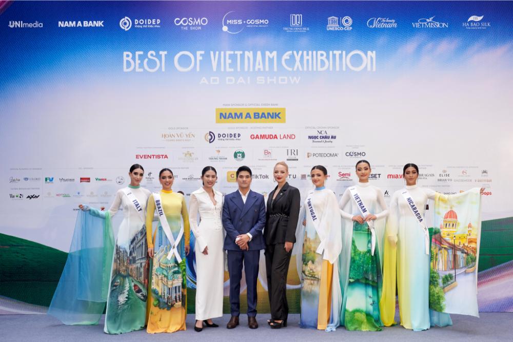 Thi Sinh Miss Cosmo 2024 Dien Co Phuc Va Ao Dai Tai Best Of Vietnam Exhibition Ao Dai Show Ton Vinh Bieu Tuong Van Hoa Kien Truc Cua Cac Quoc Gia Tham Du Miss Cosmo 2024 28