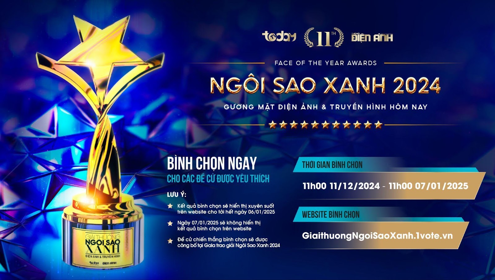 unnamed 15 Ngôi Sao Xanh 2024 trước thềm mở cổng bình chọn: Nghệ sĩ và FC đều đã sẵn sàng!