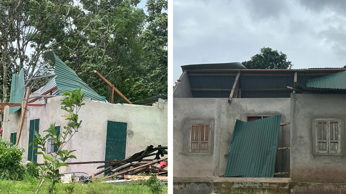Hàng chục ngôi nhà ở Quảng Trị bị tốc mái, đổ sập do bão số 3 Wipha Hàng chục ngôi nhà ở Quảng Trị bị tốc mái, đổ sập do bão số 3 Wipha