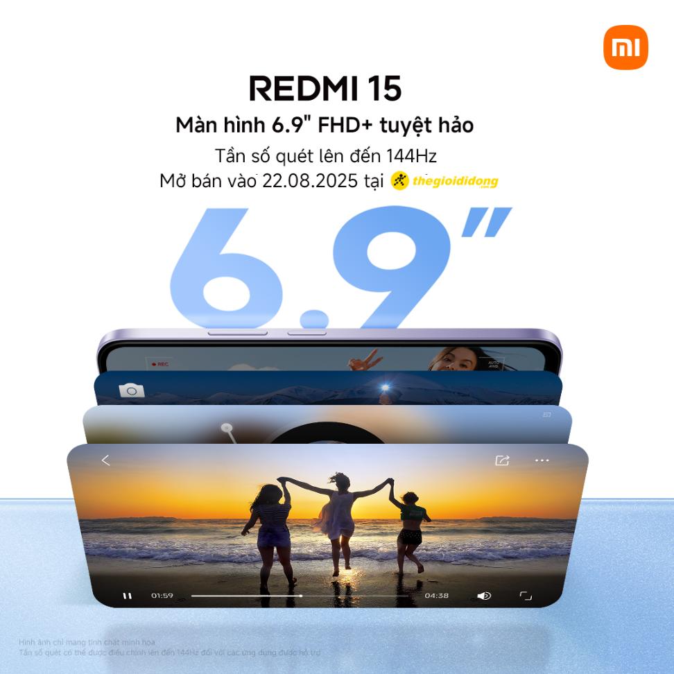 Redmi 15 Manhinh