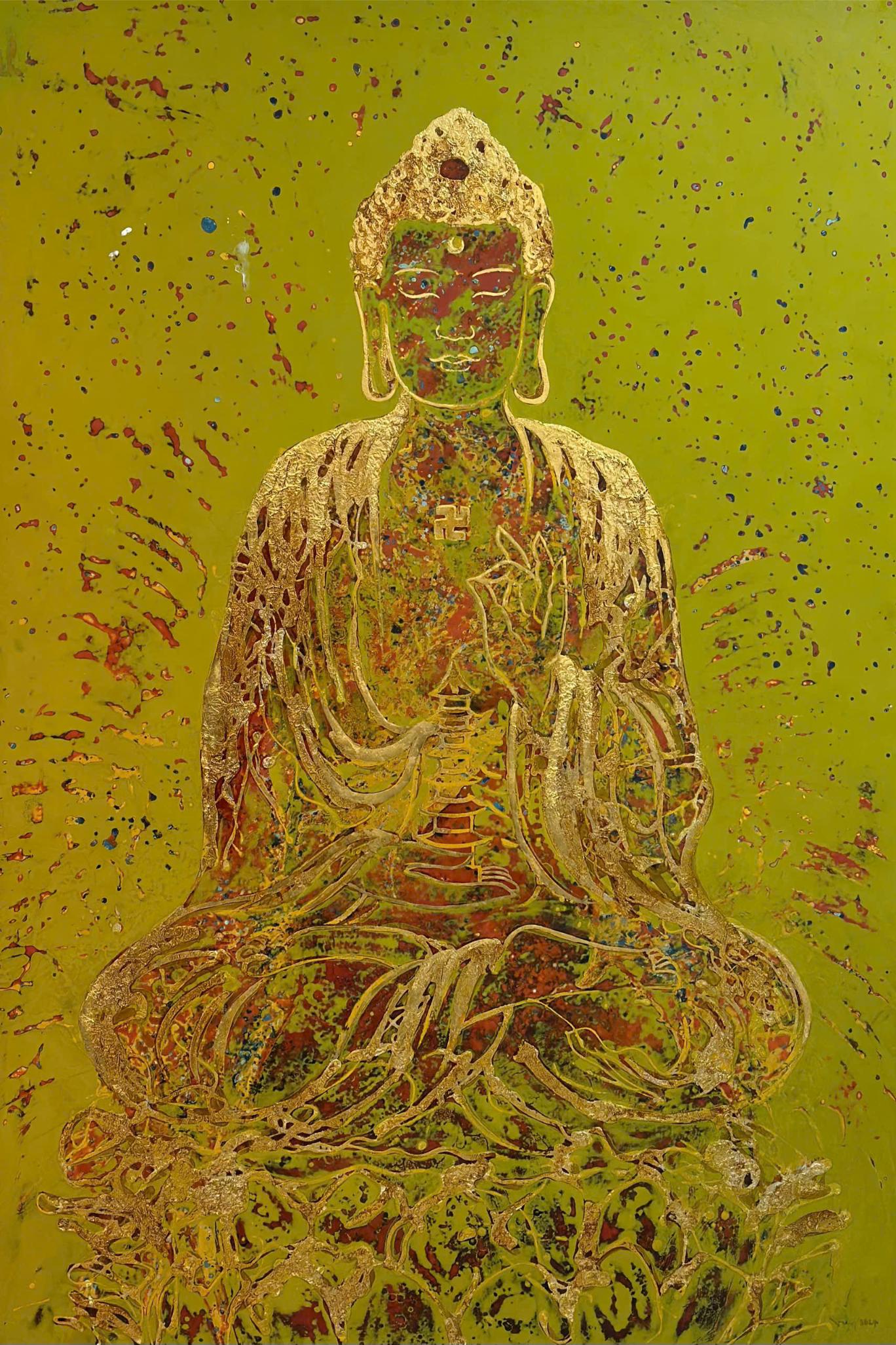 010. Bóng Phật 100x150 03