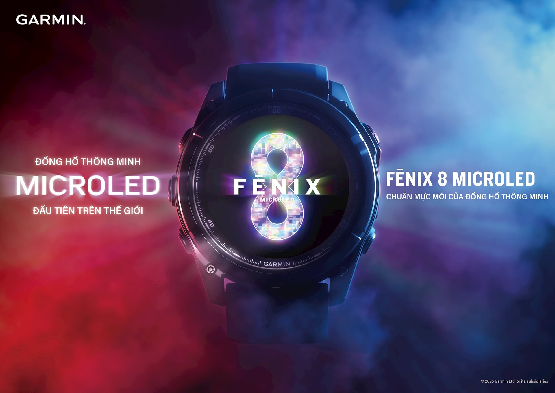 Garmin công bố fenix 8 MicroLED, chuẩn mực hiển thị mới với smartwatch Garmin công bố fenix 8 MicroLED, chuẩn mực hiển thị mới với smartwatch