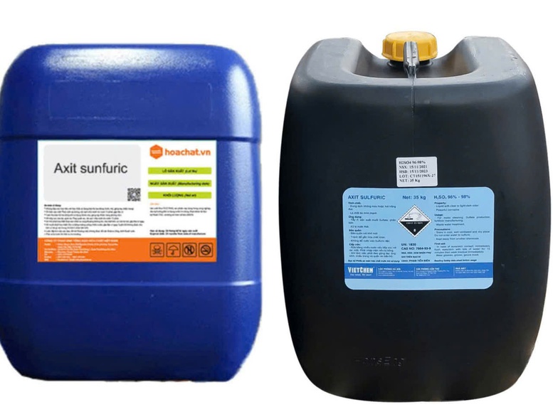100 Can Axit Sunfuric Bi Lu Cuon Troi Cong An Phat Canh Bao Nguy Hiem 1