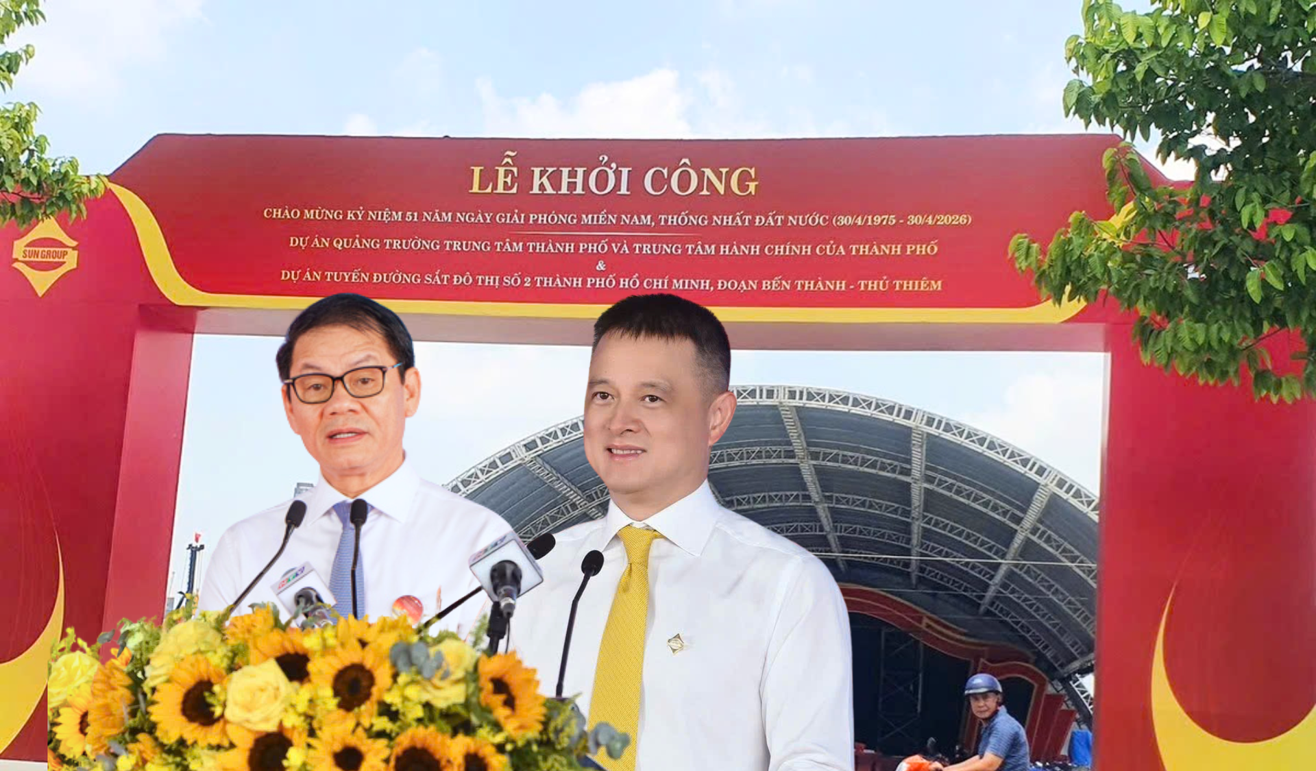 Dau An Ong Lon Vingroup Thaco Sungroup Trong Chuoi Su Kien Khoi Cong Khanh Thanh Cac Cong Trinh Quy Mo Lon Dip 30 4 1