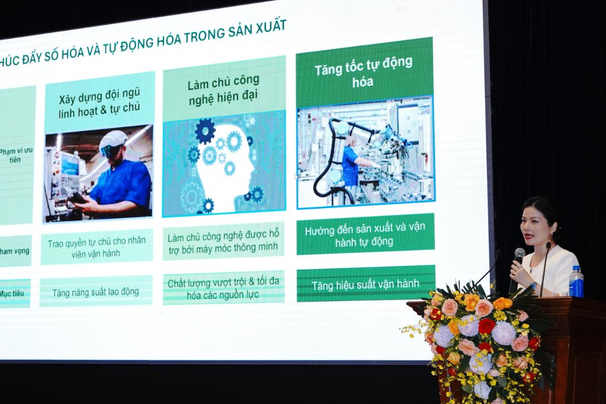 Bà Lê Thị Hoài Thương, Giám đốc Đối Ngoại, Nestlé Việt Nam, Phát Biểu Tham Luận Về Ứng Dụng Khoa Học Công Nghệ Và Chuyển đổi Số Trong Ngành Sữa (1)