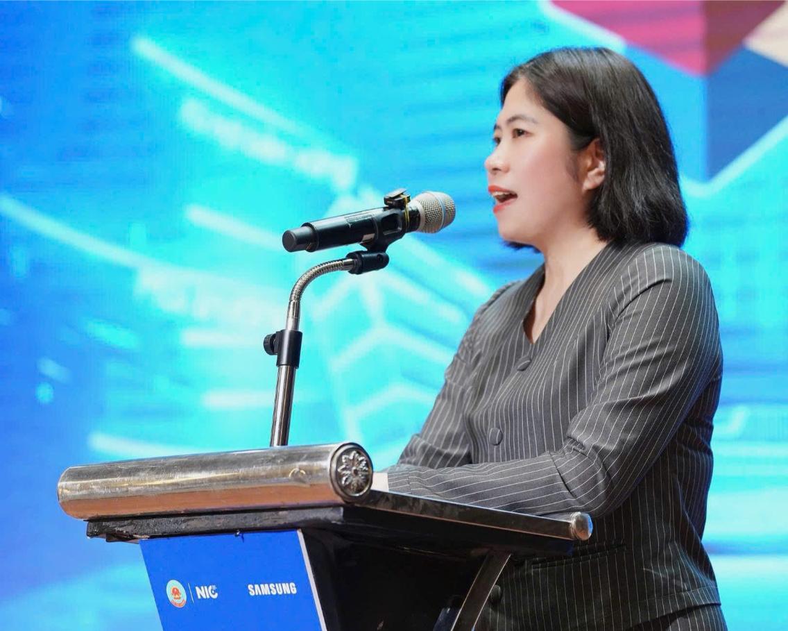 Bà Tân Anh Phụ Trách Ban Phát Triển Nguồn Nhân Lực Trung Tâm Đổi Mới Sáng Tạo Quốc Gia Phát Biểu Tại Sự Kiện (1)