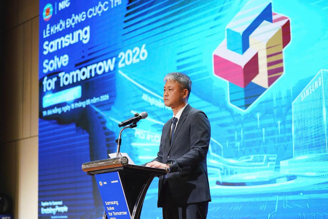 Ông Noh Seung Woo Giám đốc Trách Nhiệm Xã Hội Samsung Việt Nam Phát Biểu Tại Sự Kiện (1)